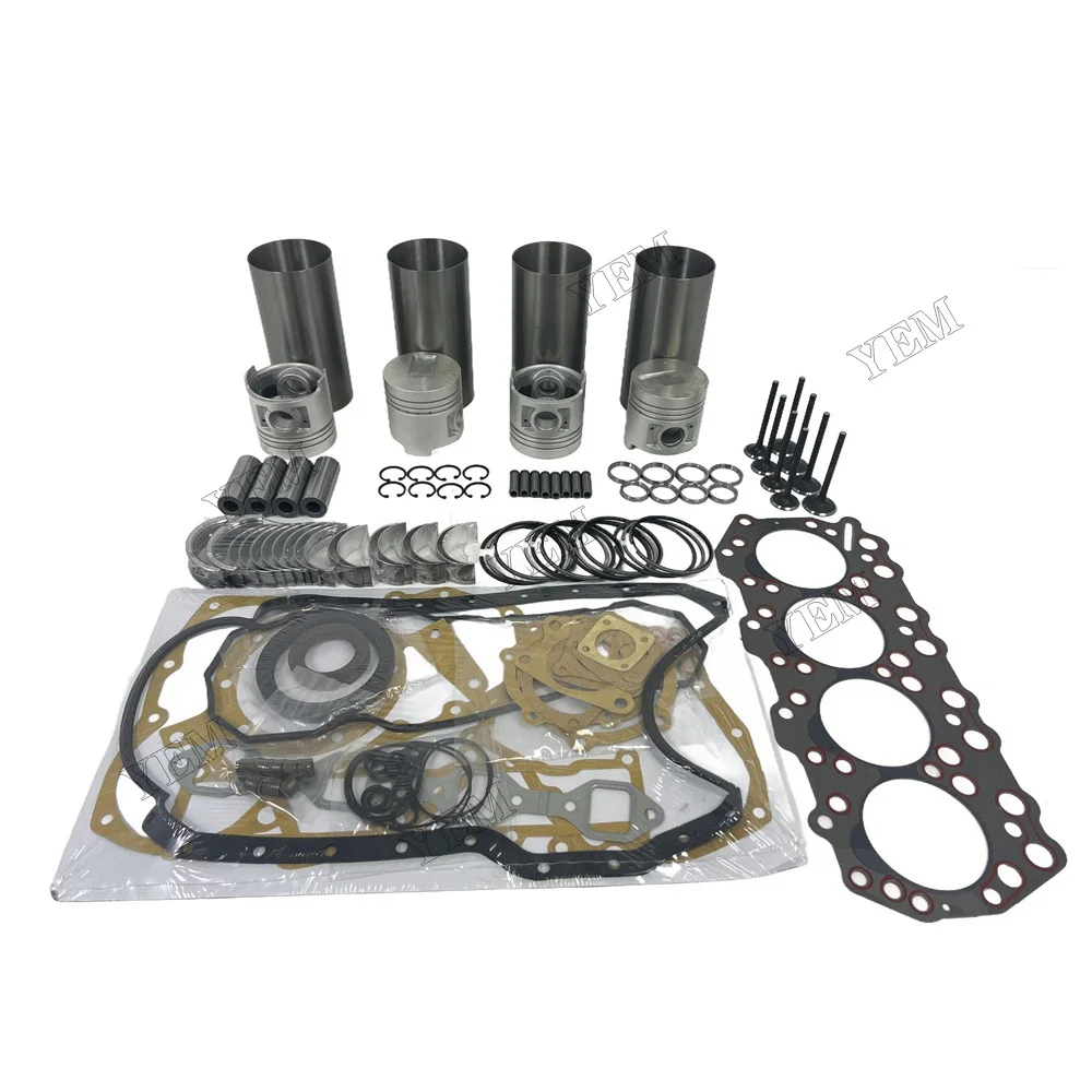 S4Q2 S4Q Overhaul Rebuild Kit STD Size Liner Piston Ring Bearing Gasket Valve Kit for Mitsubishi S4Q2 Engine