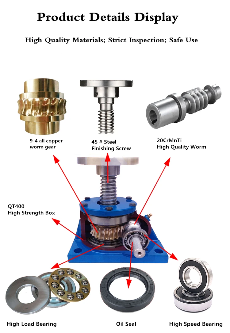 Swl Series Motorized Screw Jack Price Swl Hand Operated Screw Jack For