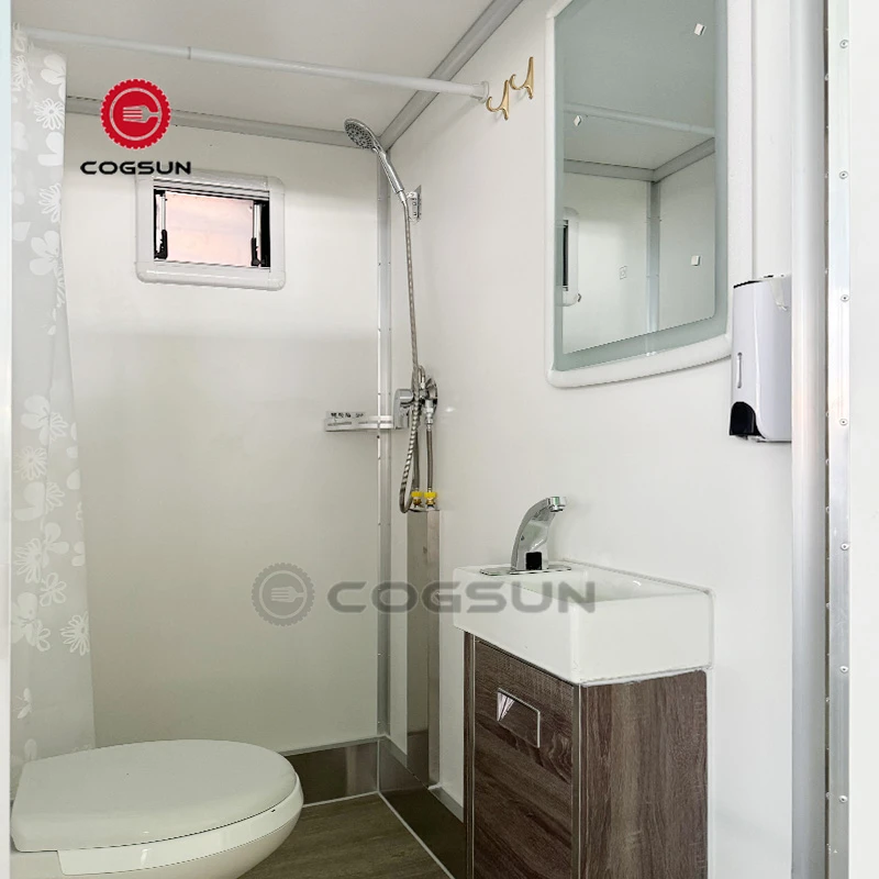 Cogsun Custom Mobile Restroom Trailer with Quick Setup and Reliable Features Portable Toilet Trailer with Shower Room