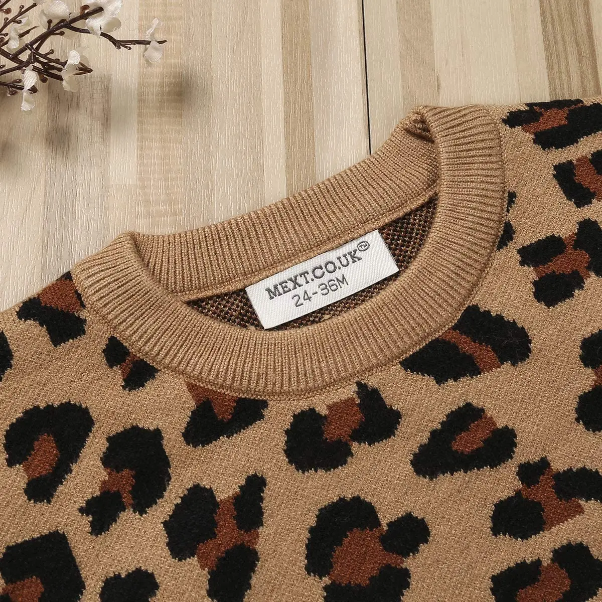 Winter Long Sleeve Leopard Print Pull over Sweaters