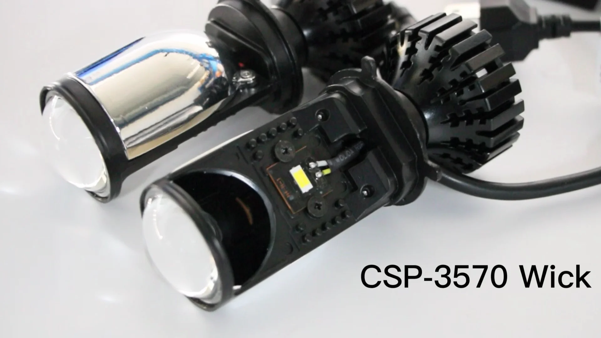 Phares de voiture led Y7 avec lentille H4, ampoules modifiées à  condensation ultra-brillante, lumières laser intégrées de loin et de près