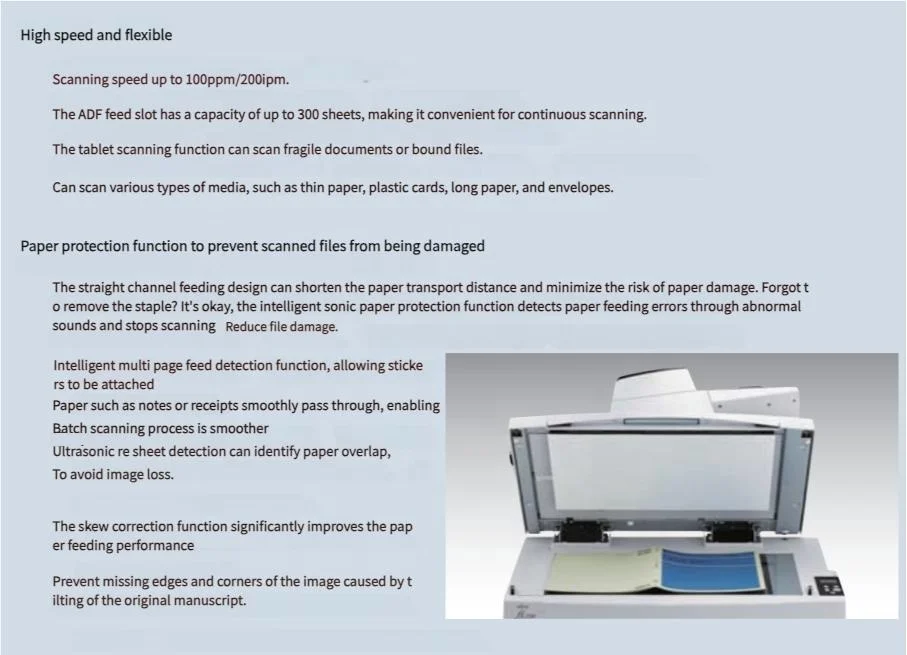 Fujitsu Fi-7700 High-Speed USB Automatic Paper Scanner with ADF
