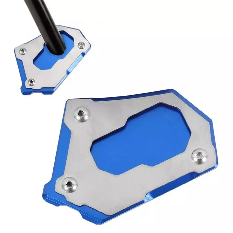 Piastra Allargapiede Per Cavalletto Laterale In Alluminio CNC - Per BMW R Nine T, R1200R, R1200RT (Argento) - 5