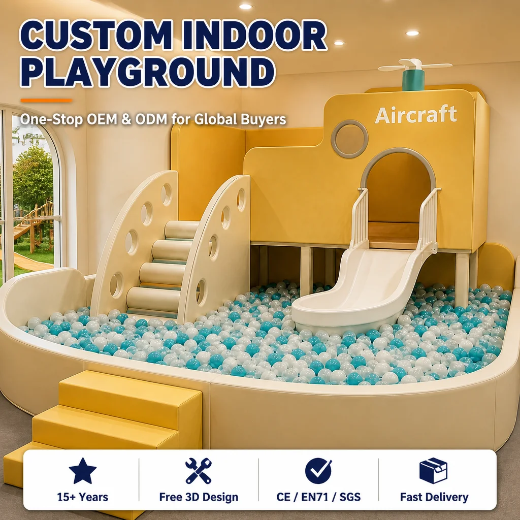 Commercial Kids Indoor Soft Play Set Naughty Castle CE Certified Ball Pool Slide Tunnel Climbing Frame for Entertainment Center