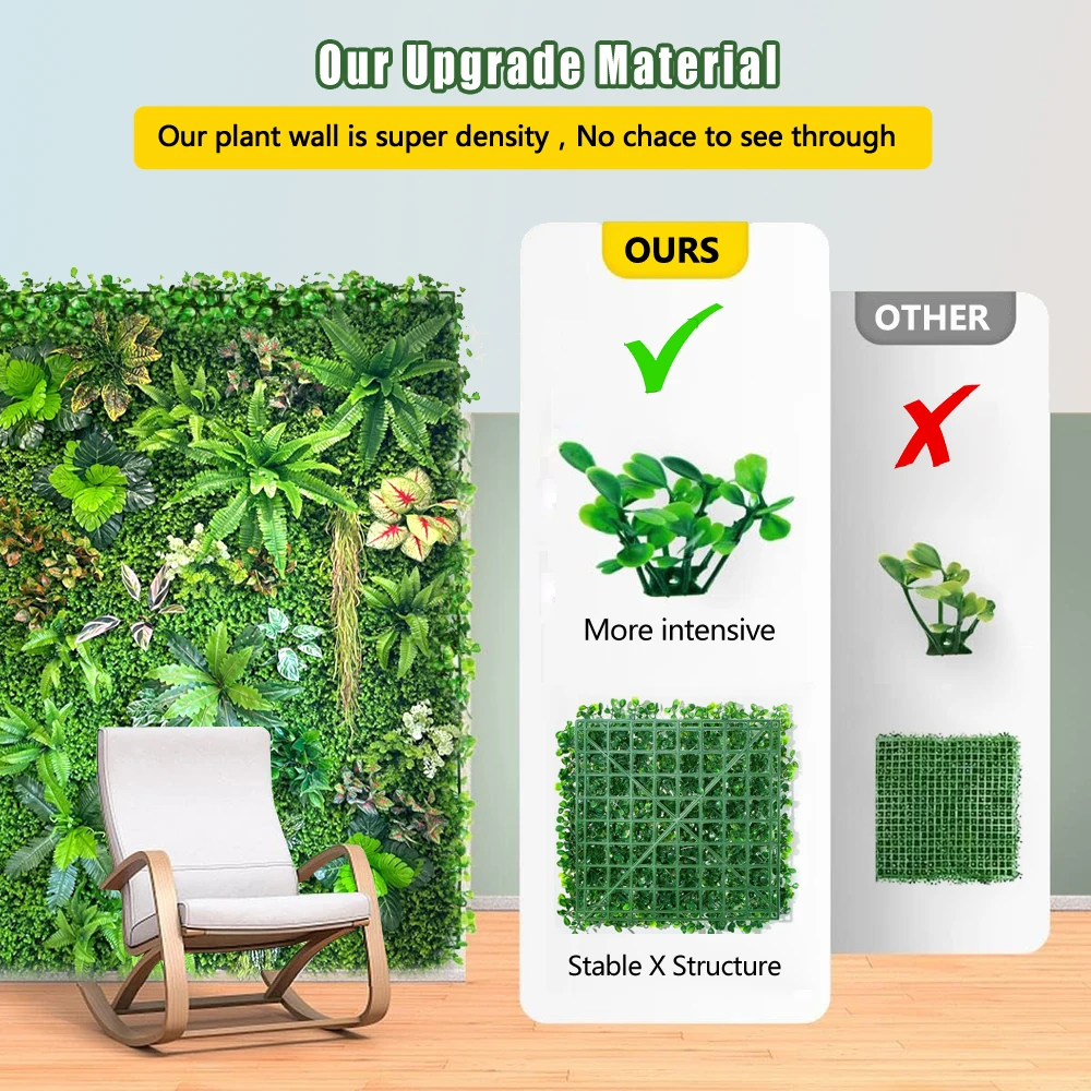 300cm Boxwood High Quality Grass Wall Panel Restaurant Outdoor Panels Fence Artificial Plant Str