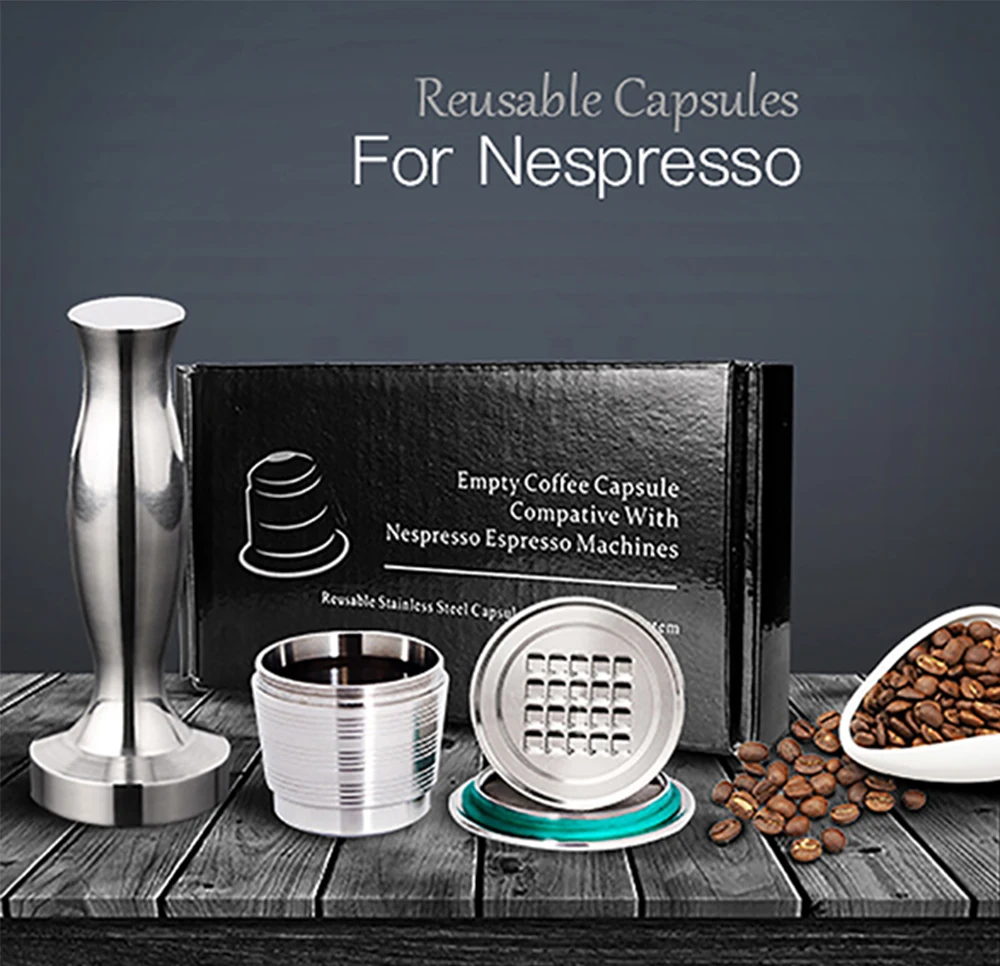 Combo 4 Capsulas recargables para Nespresso y Café de Especialidad de  Colombia