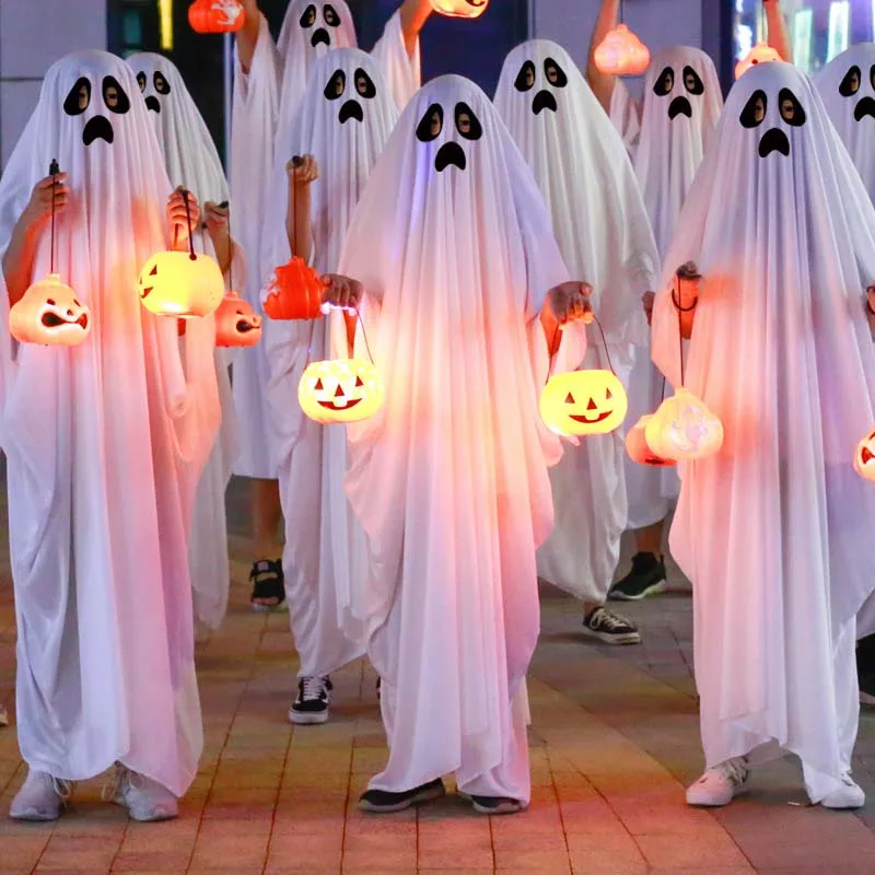 Halloween Scary Cosplay Suit Boys Creepy Dress up White Ghost Costume Halloween HOHC-011 Halloween Scary Cosplay Suit Boys Creepy Dress up White Ghost Costume Halloween HOHC-011