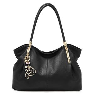 Wholesale Factory High Quality Women's Genuine Leather Big Shoulder Tote Bags Anti-Theft Waterproof Summer Lady Brand Luxury