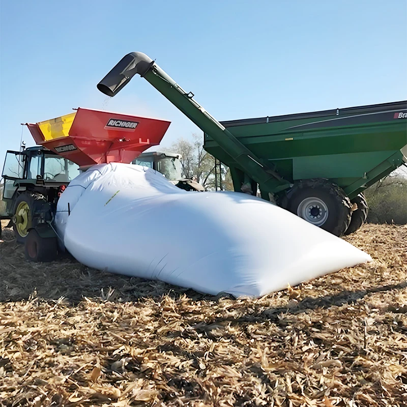 Factory Price 25kg Polypropylene Silage Corn Grains Feed Bags Silo Storage Bags Plastic Packing Bags