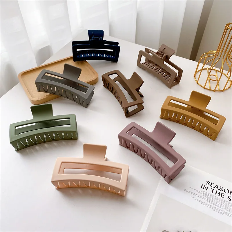 13 см Прямая поставка с завода 2022новое поступление однотонные заколки для волос девочек большие аксессуары пластиковые