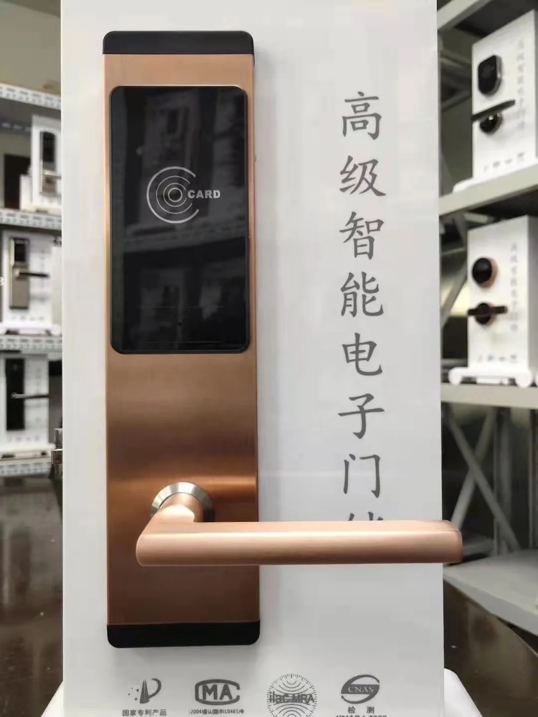 Free Software Stainless Steel RFID Electronic Hotel Room Lock T5577 Hotel Card Reader Door Lock with Induction RF Card