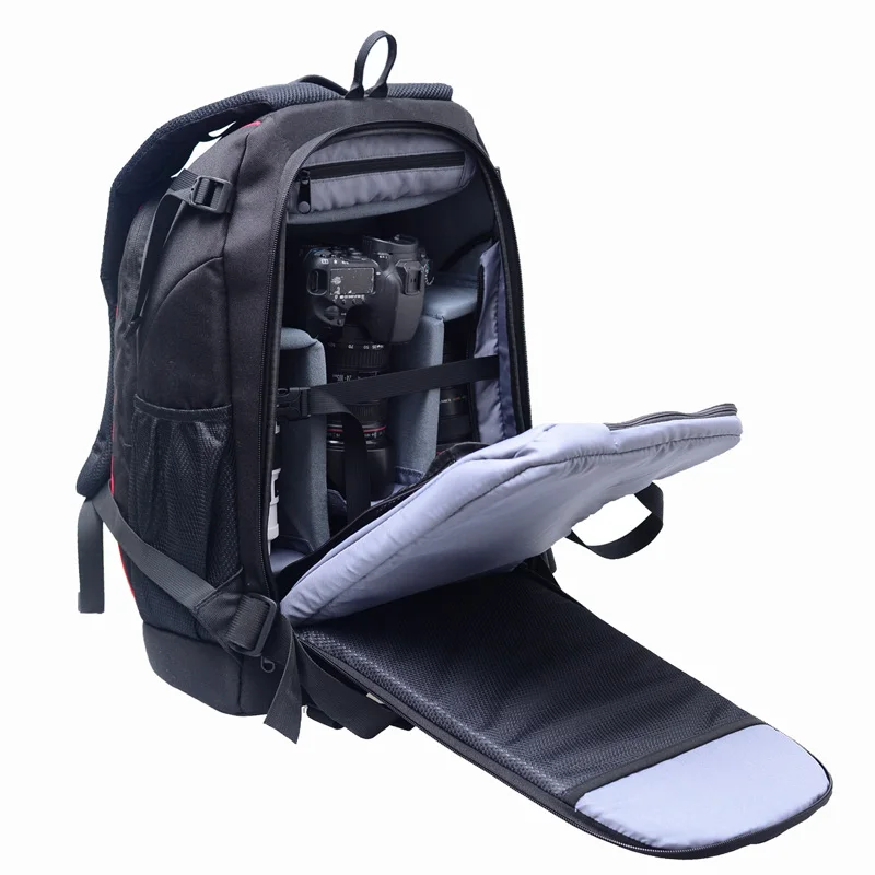 Professional Photography Backpack DSLR SLR Mirrorless Camera Backpack 14  Inch Waterproof Laptop Backpack with Rain Cover