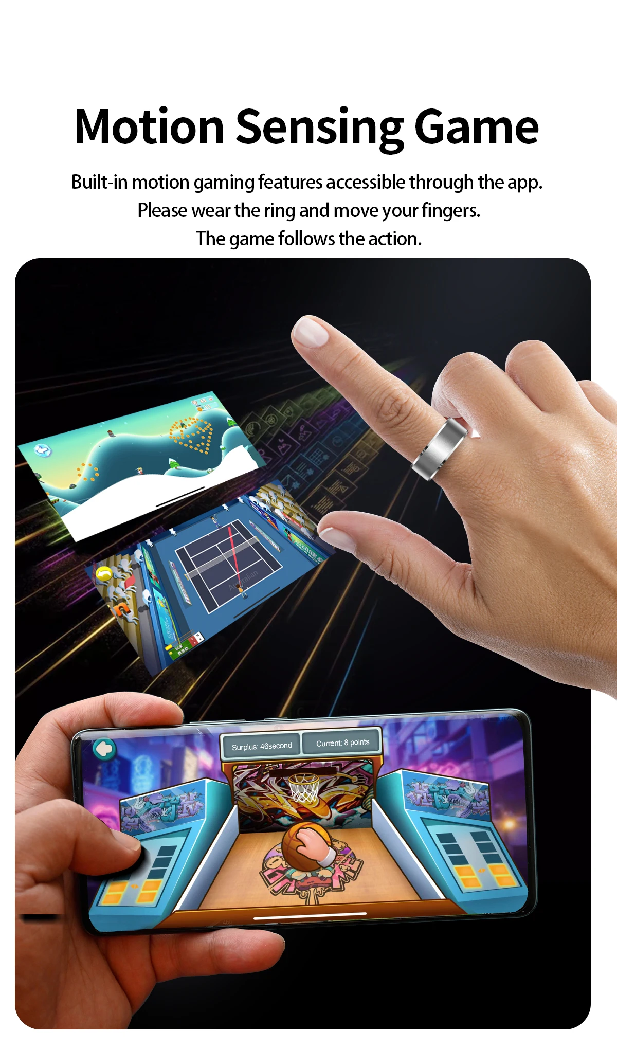 Welcome OEM Order, Factory Whole Selling 2024 Classic R5 Smart Ring Photograph 5atm Waterproof Heart Rate Sleep Monitoring Aluminum Alloy Smart Rings With Charging Case - Buy R5 Smart Ring aluminum Alloy Smart Rings health Sleep Tracking Rings