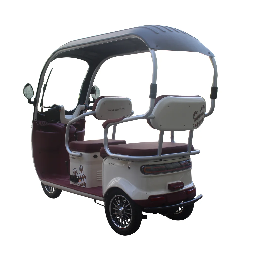 Cheap New 48V Electric Tricycle Rickshaw Open Body Passenger Taxi for ...