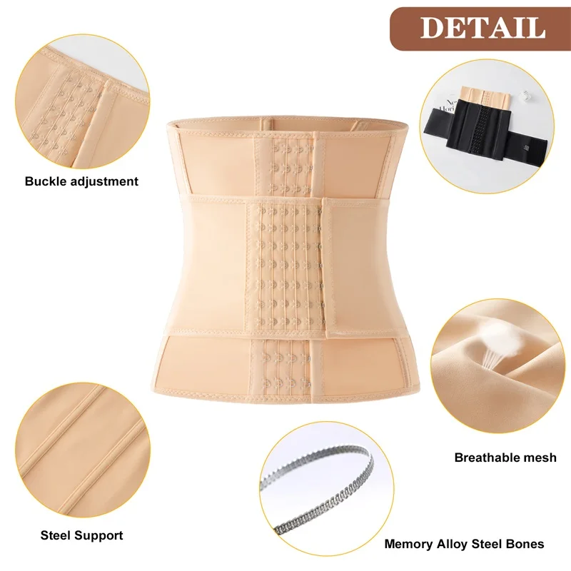 Custom Full Body Waist Cinchers Women Double Belt Trimmer Corset Enhance Waist Trainer Shaperwear Shaping Tummy Control Shaper manufacture