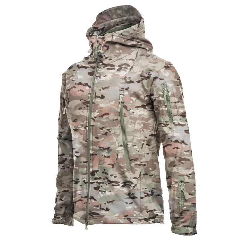 Customized Sharkin softshell Camouflage sports winter waterproof outdoor_voghion.com
