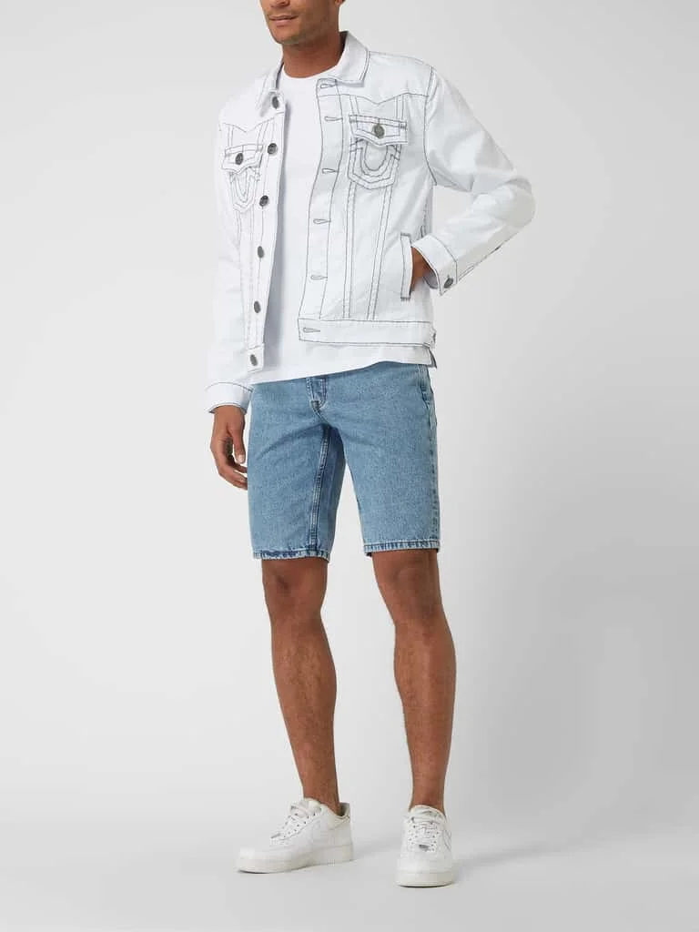 Custom Autumn Winter High Quality Stylish Casual White Trend Vintage Denim Fabrics Custom Denim Jacket Men Men's Jackets