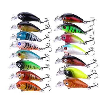 CHEERY Micro Fishing Complete Set Mini Floating Crankbait 4.5cm 4g Printed Hard Fishing Lure for Mackerel Bream Stream Use Hooks – Hard Lure – view 3