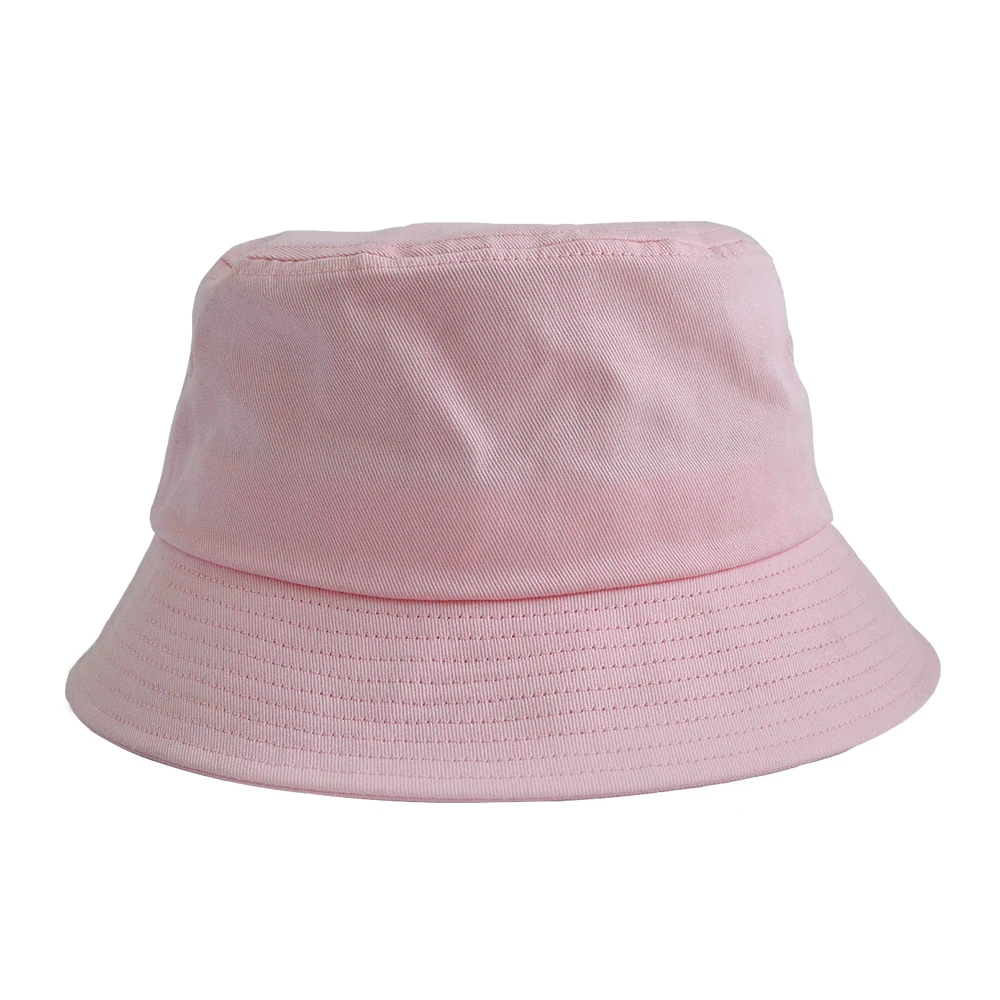 Wholesale Blank Bucket Hats Colorful Unisex Cotton Wide Brim Fisherman