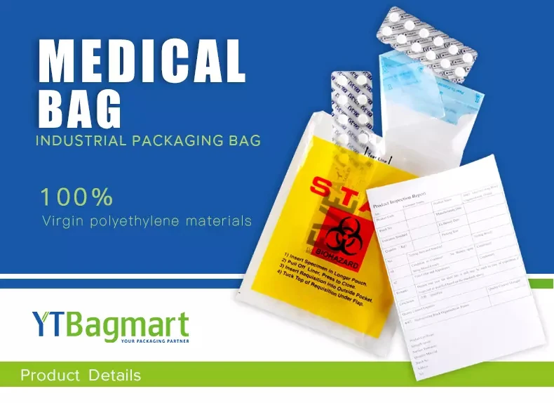 Specimen Biohazard Waste Bag Biohazard Waste Bag With Zipper