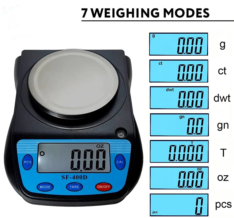 SF-400D Digital Laboratory Balance 600g x 0.01g - Battery Powered
