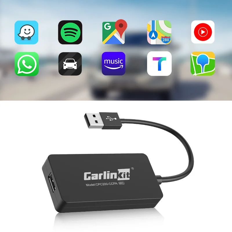 Carlinkit CPC200 Wired CarPlay Dongle for Universal Aftermarket
