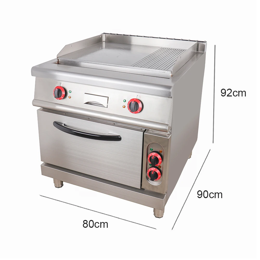 Hotel Commercial Kitchen Electric Induction Griddle Stainless Steel