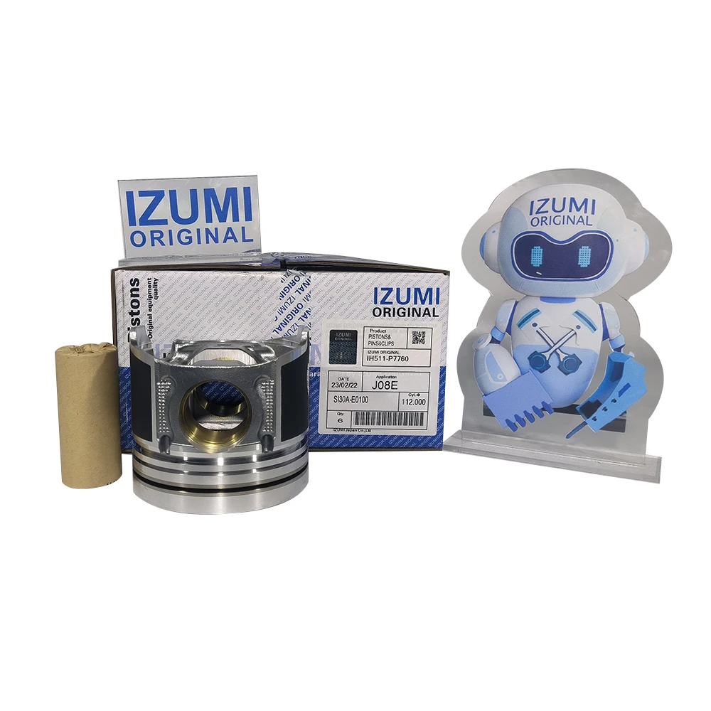 IZUMI ORIGINAL J08E J08C S130A-E0100 Excavator Engine Izumi Part Piston J05E E13C Piston Kit for HINO