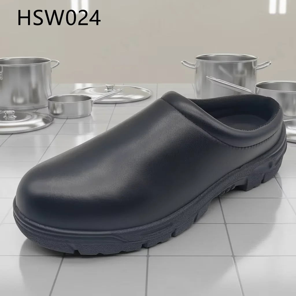 HY,Food Processing Easy Entry&removal Anti-Oil ESD Safety Footwear Operation Room Anti-bacteria White/black Work Clogs HSW024