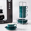 Set di Tazze da Caffè Verde