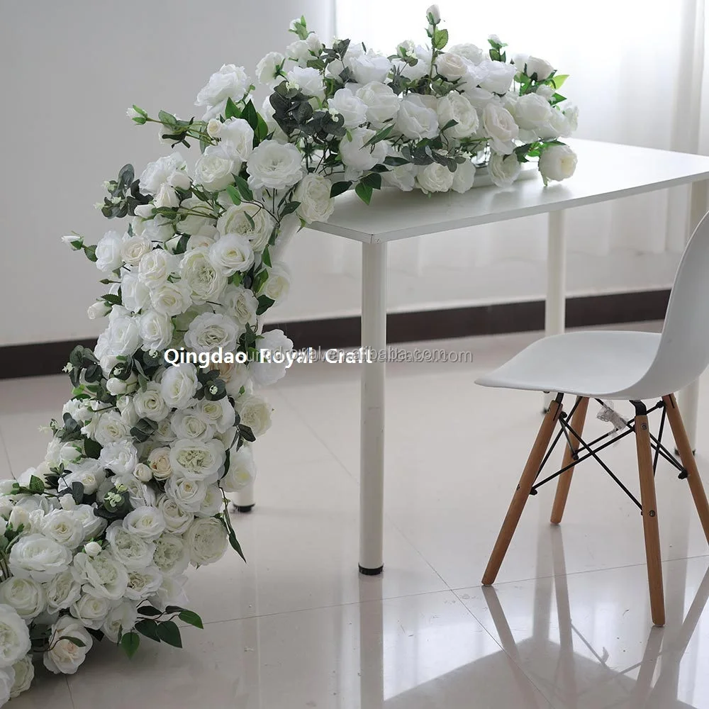 Hot Sale Table Centerpiece Flowers Runner Floral Artificial Flower