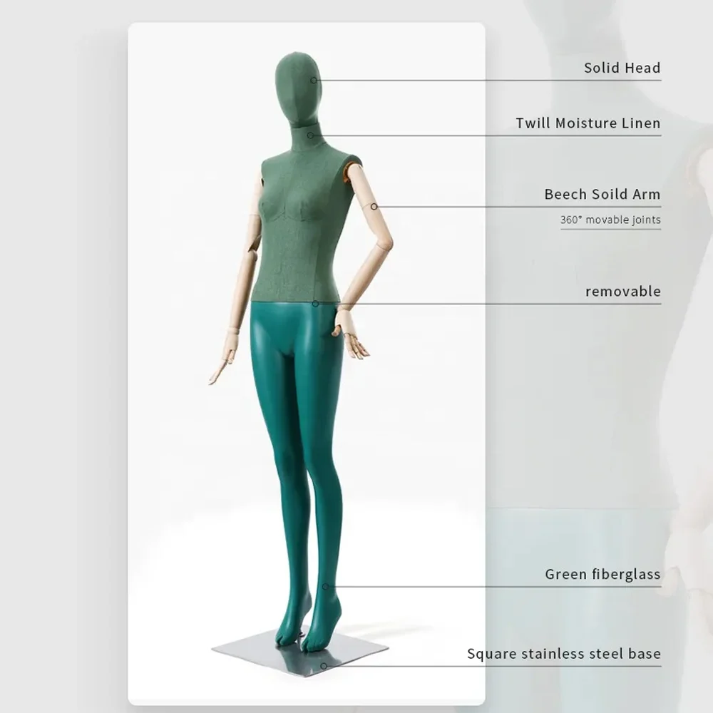 【ウェディン】 全身ディスプレイ調節可能な腕女性生地マネキン女性ウェディングドレスマネキン女性ボディ Buy Female Full