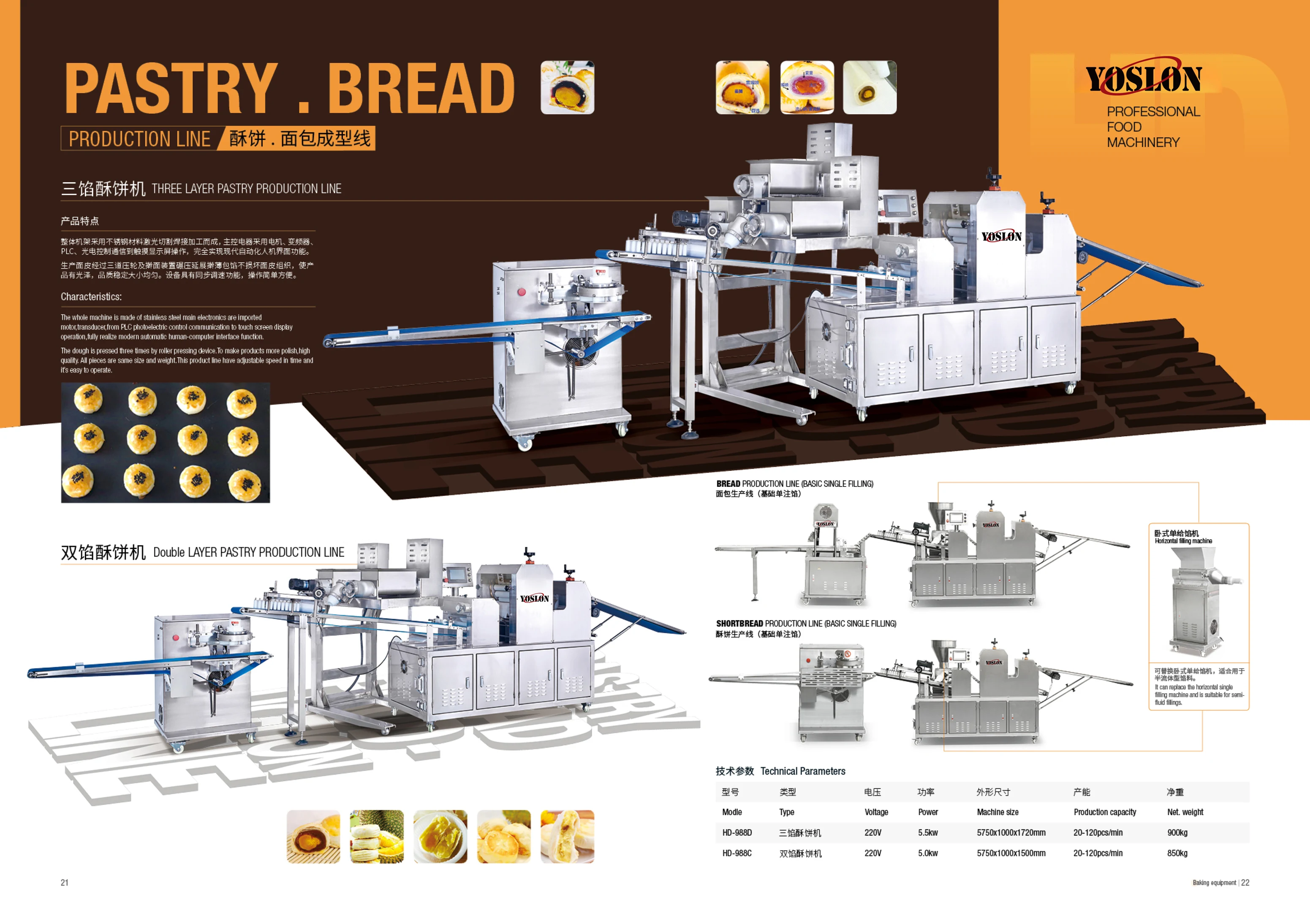 Yoslon Automatic Dough Sheeter Price Malaysia Philippines Electric Puff