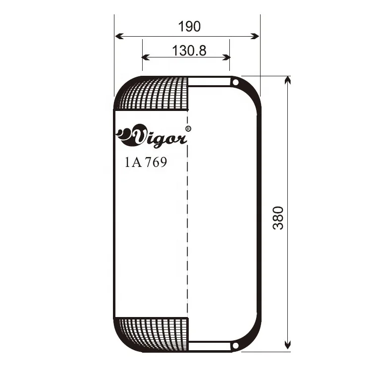 Coach air Bag Suspension 1A 769  W01-095-0204 Bus air Bellow 769N Firestone 1R1A380260