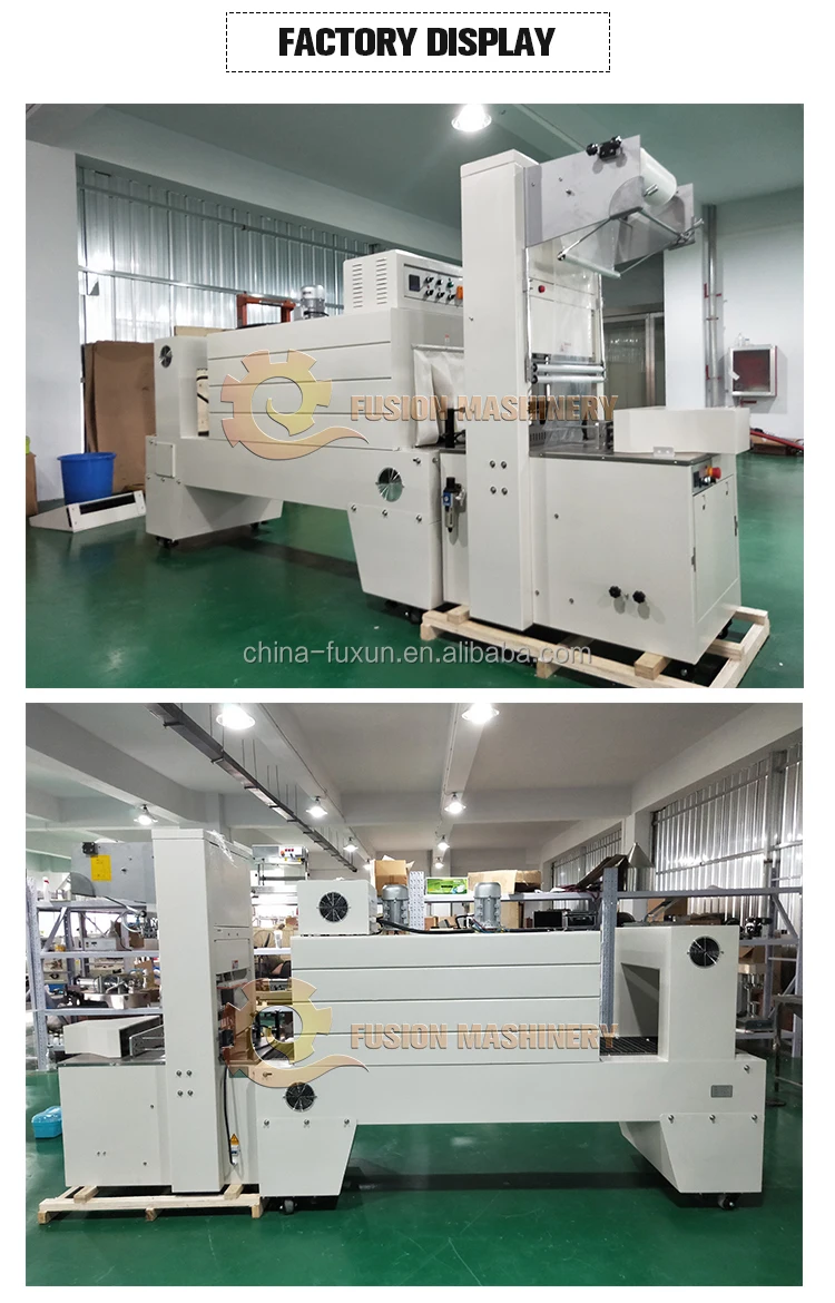 Automatic PVC Film Heat Bottle Tunnel Shrink Wrapping Machine L Type PE ...