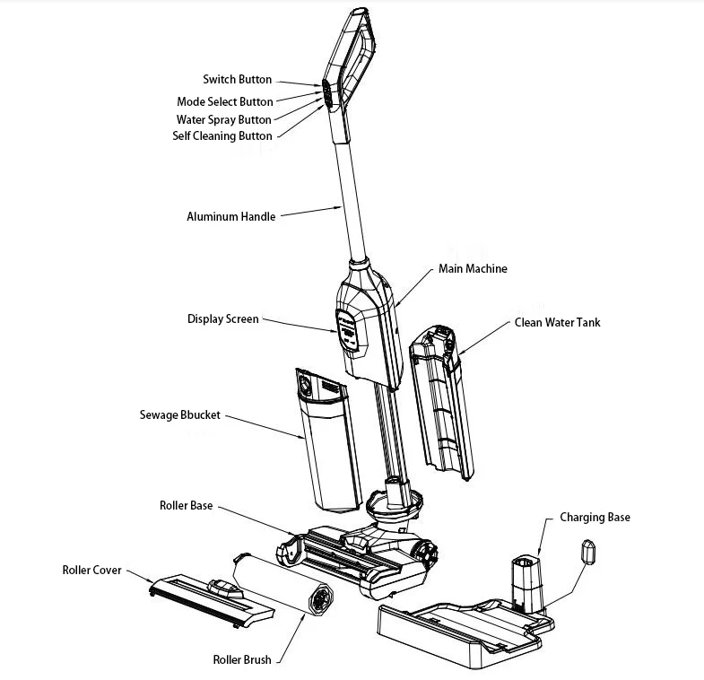 Hot Selling Cordless Handheld And Wet Dry Vacuum Cleaner With Self