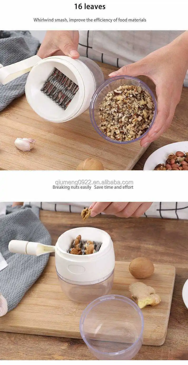 Nut Grinder Peanut Crusher Garlic Press Multifunctional Hand Shake