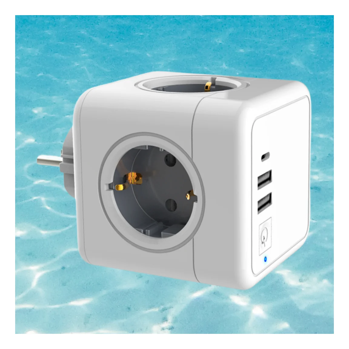 2026 Practical Design Power Wall Socket Smart Eu Powercube 4 EU Outlets ...