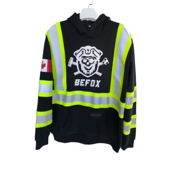 XL Custom Cheap Price Custom High Visibility Safety Hoodie Reflective coat