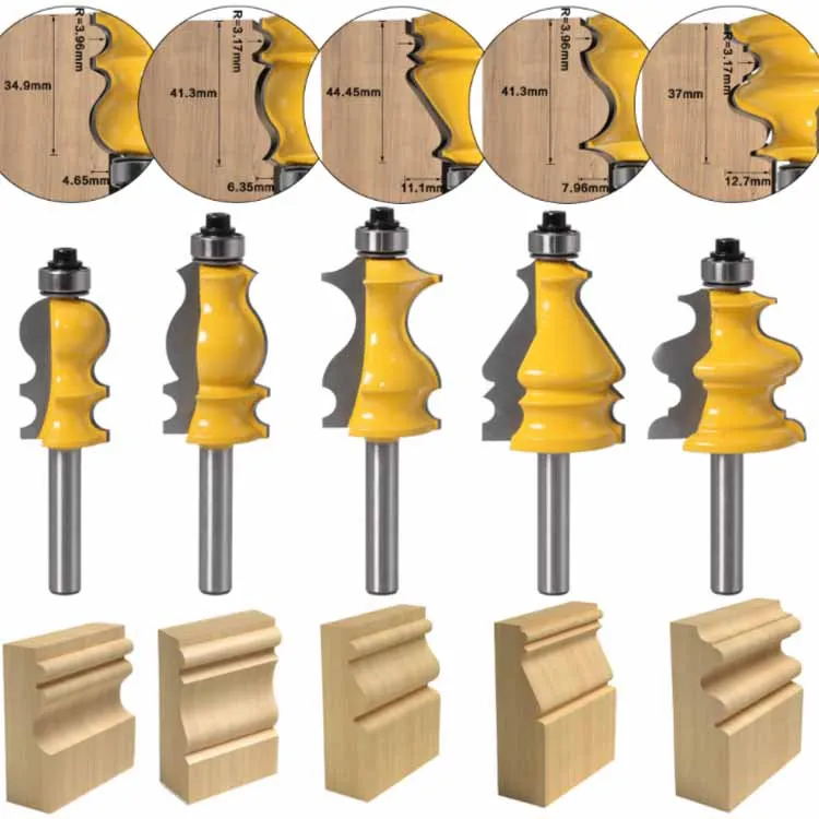 5 Bit Casing \u0026 Base Molding Router Bit 