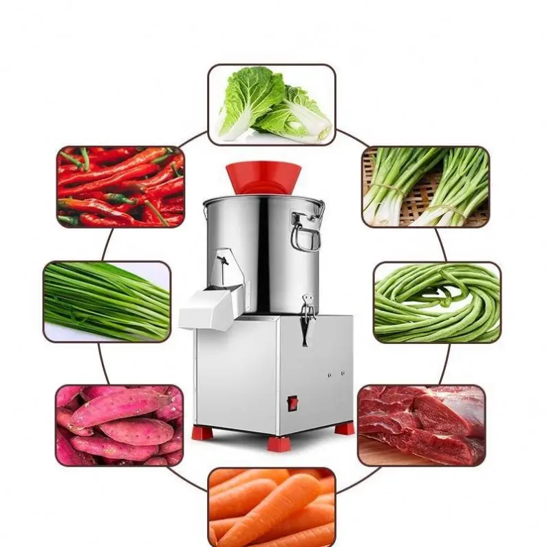 TEBAK Vegetable Cutter Machine Vegetable Chopper 100-150kg/h Granule Vegetable Stuffing Machine Suitfor Cabbage Leeks Celery