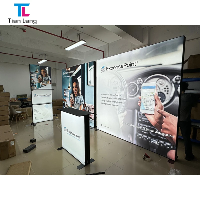 TianLang Led Lighted Poster Frame Light Box Display Frame Light Box Expo Display Booth Exhibition Stand Led Backlit Frame