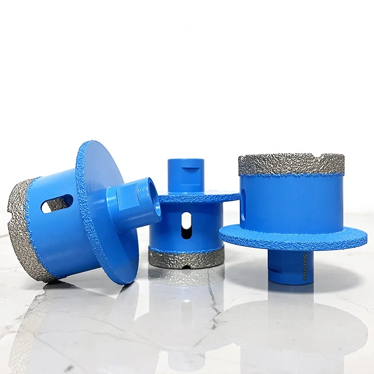 Provide M14 Threaded Triangle Shank Tile Brazed Washbasin Hole Opener Hole Saw Diamond Core Cutting Bit for Washbasin Marble