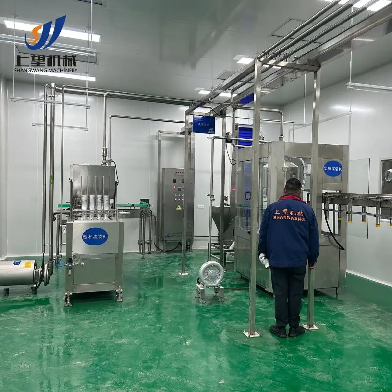 Automatic Yogurt Production Line Complete with Motor Pump Bearing Core Components