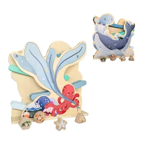 Wooden Toys Ball Game for Unisex Kids 24M+ Multifunctional Induction Educational Toy