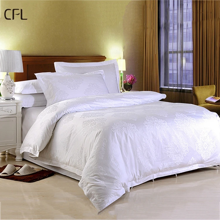 Luxury Hotel Linen Supplies Size Design Comforter Bedding Set Jacquard
