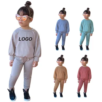 Kids Designer Inspired Children Fall Little Girls Outfits Winter Set Boutique 2Pcs Sweatsuit Jogger Kids Clothing Baby Girl Set