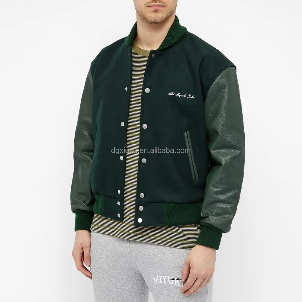 Plain Men's Jacket Custom Embroidered Branding Varsitiedinspired