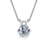Moissanite+Keel chain (white gold color)