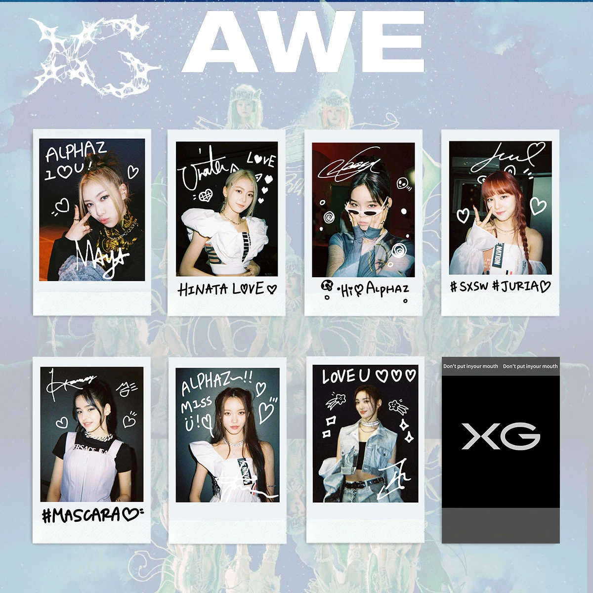 KPOP XG AWE New Album K4 Ver Selfie Lomo Cards - Fans Gifts